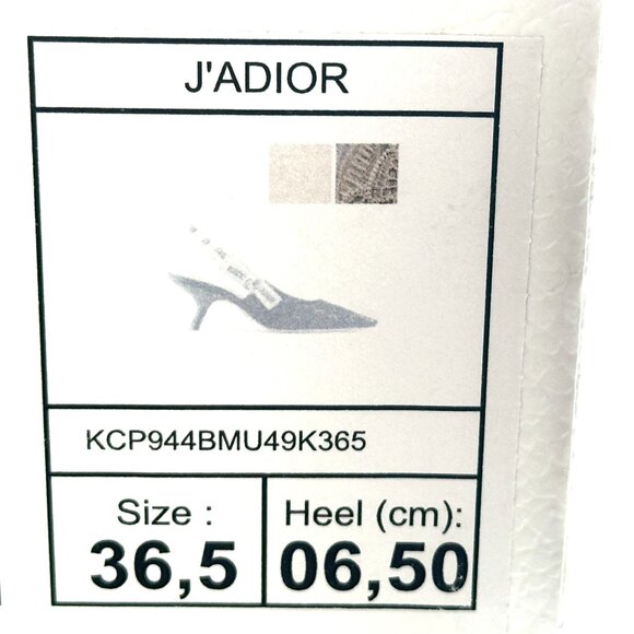 DIOR J'ADIOR Butterfly Macrame Embroidered Slingback Sandals Heels Pumps - Picture 15 of 15